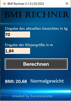 BMI Rechner