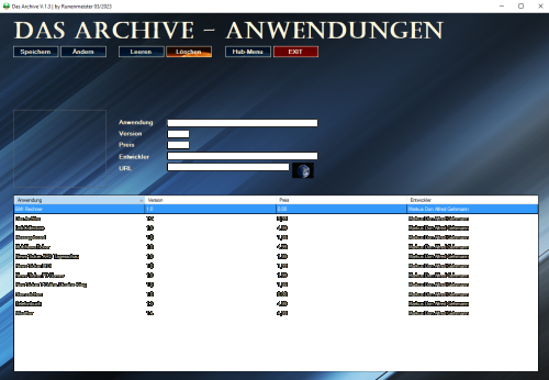 Das Archive Anwendungen