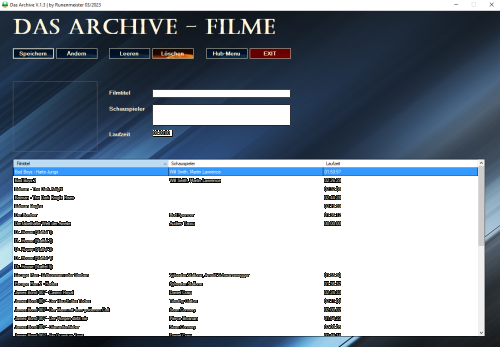 Das Archive Filme