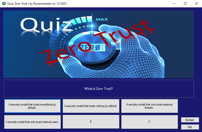 Quiz Zero Trust