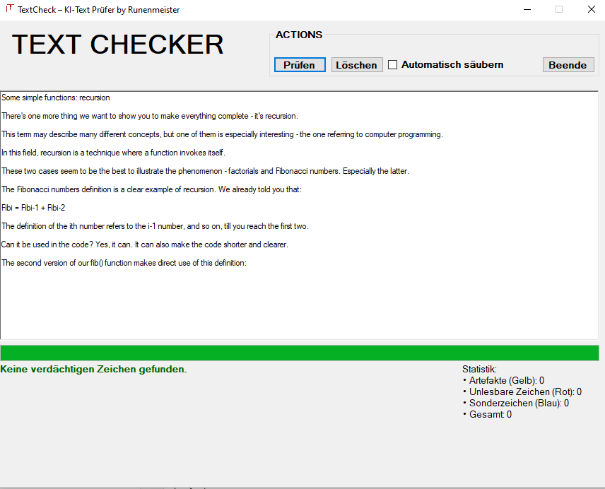 TextChecker